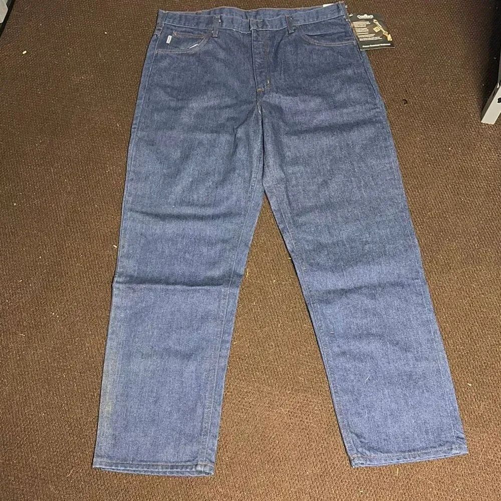 VTG Carhartt B21 DST Mens Relaxed Fit Flame Resistant Denim Jeans 40 x 32